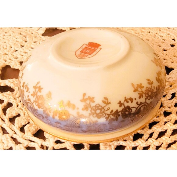 SA Limoges France Castel Trinket Dish French Rococo Hand Painted Courting Lovers - Picture 13 of 14